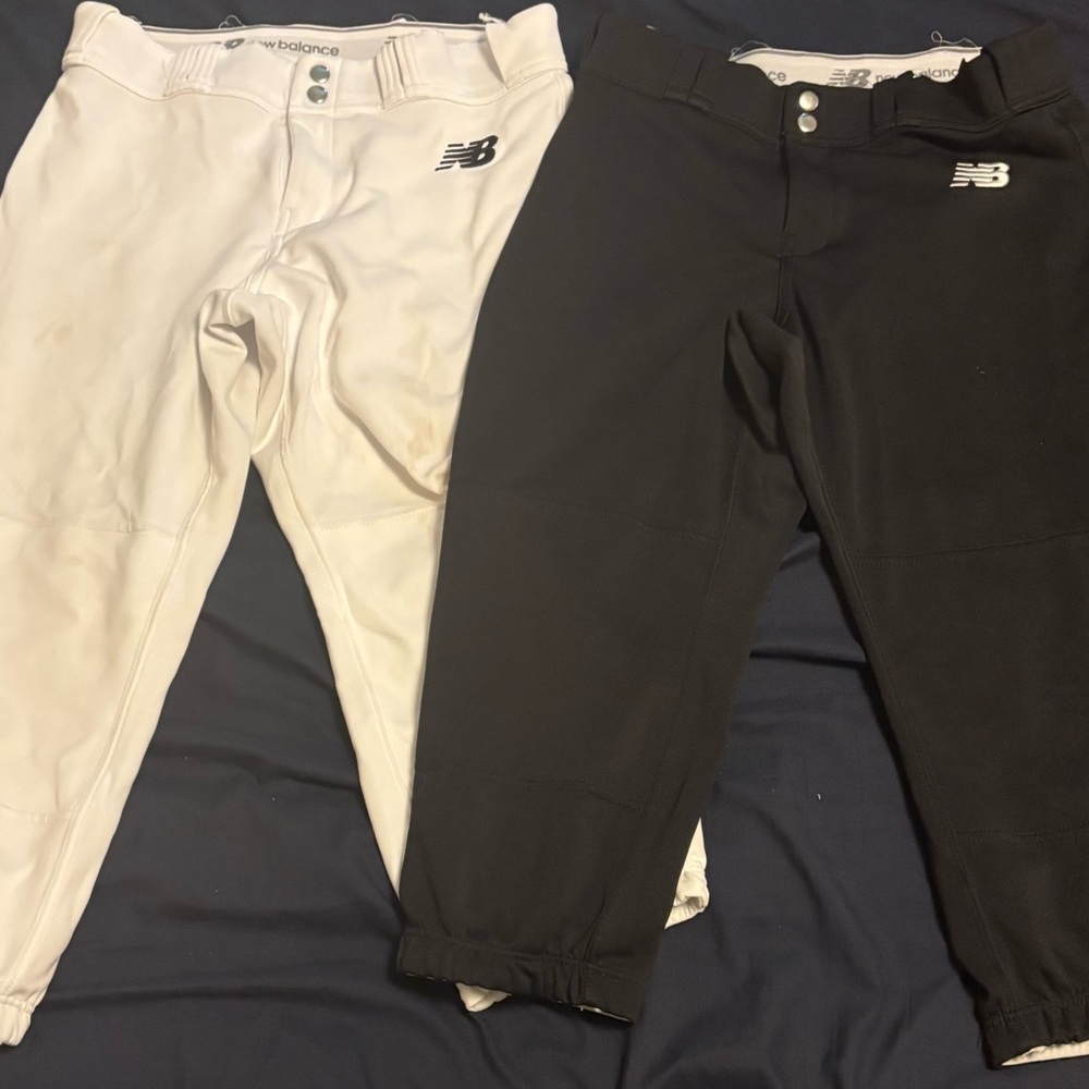 New Balance Women’s Black and White Softball Pants